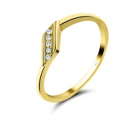 Gold Plated Silver Rings NSR-2313-GP